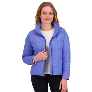 Roxy Women's Quilted Jacket Boxy Blue Size L Large NWT